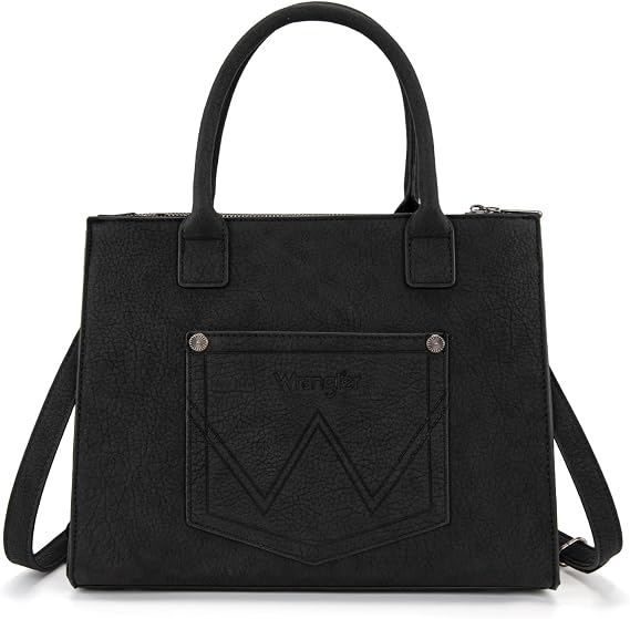 Bolso de mano con flecos para mujer, bolso de hombro occidental con bolsillos funcionales para estilo vaquera